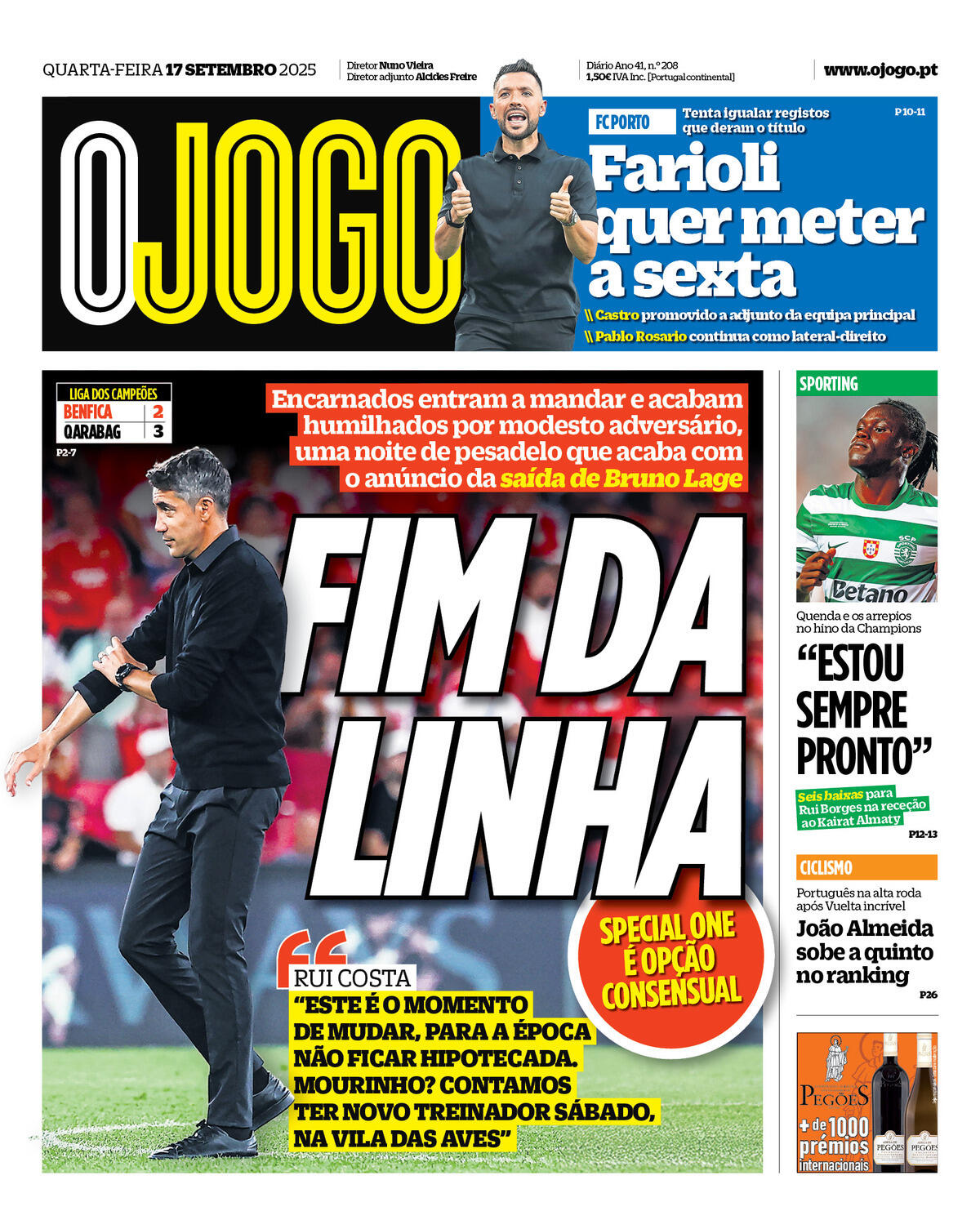 Capa da última edição