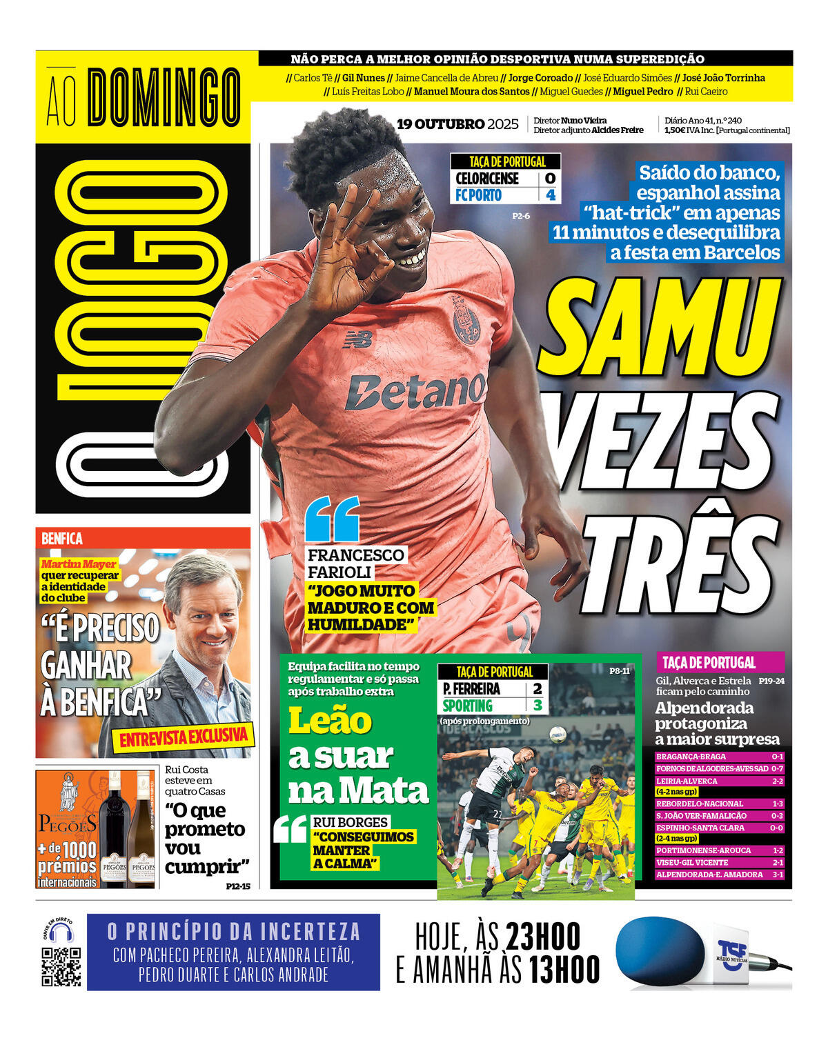 Capa da última edição