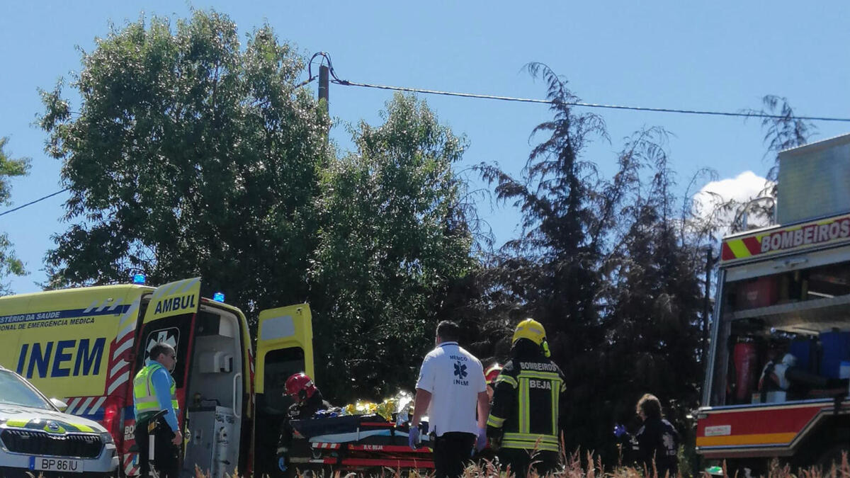 Ferido grave em colisão entre automóvel e máquina agrícola em Beja