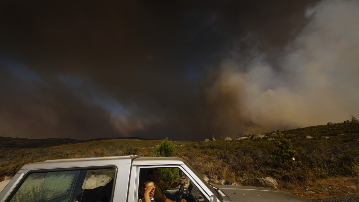 Tears and Cleanup in Alvão Mountain Villages After Devastating Wildfire