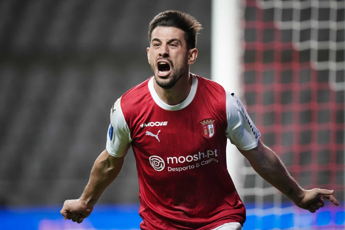 O internacional português disputou 44 jogos pelo Braga na última temporada
