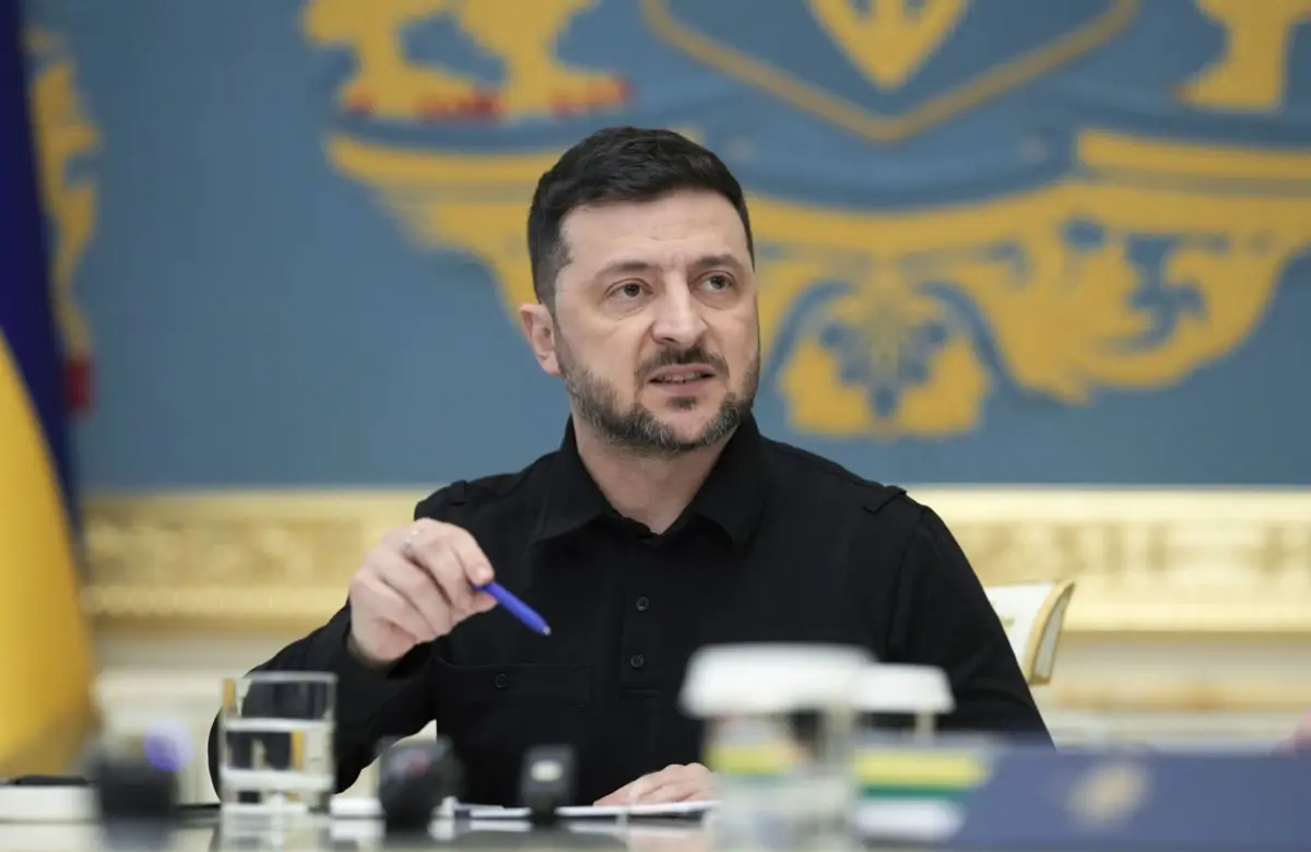 O presidente ucraniano, Volodymyr Zelensky