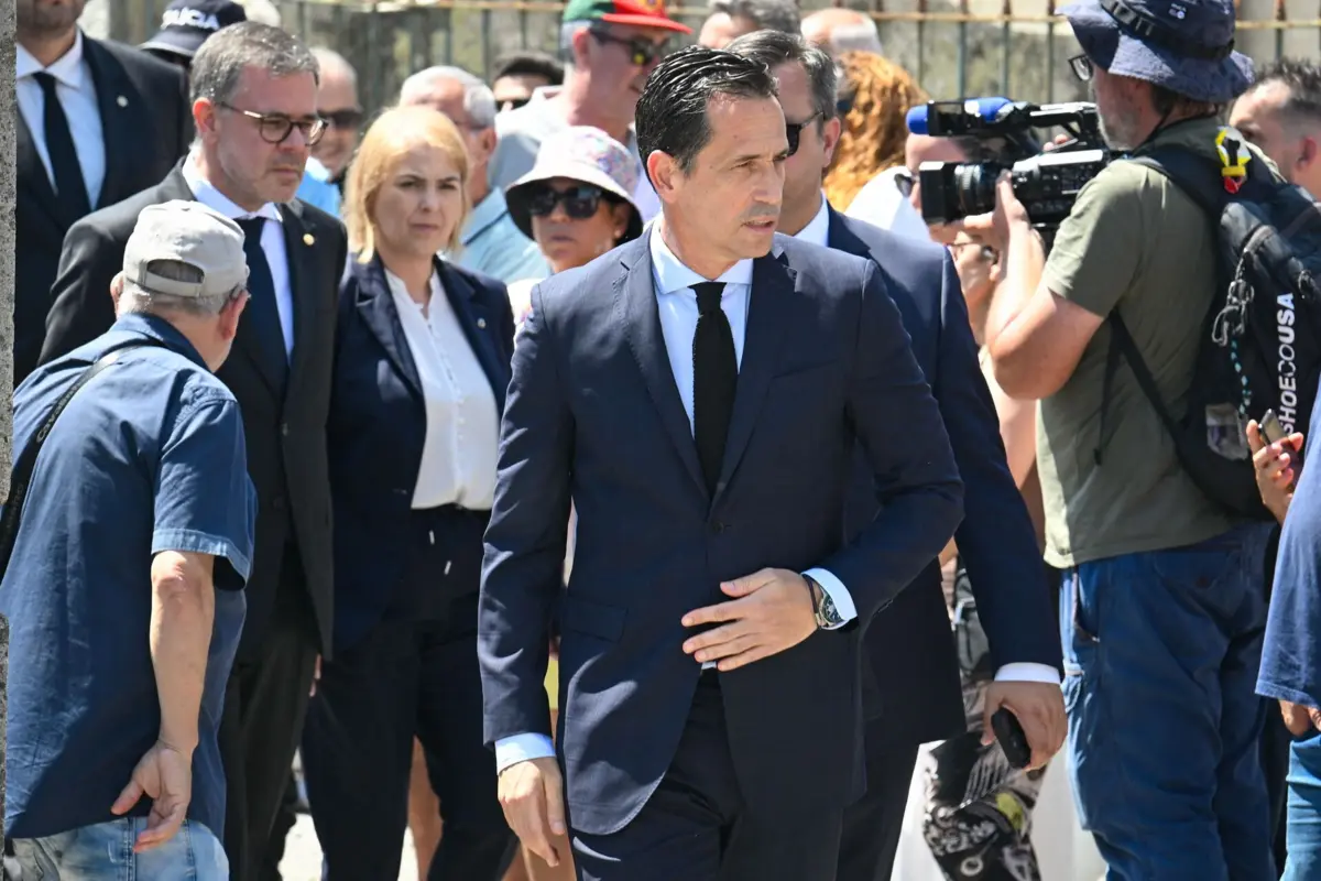 Pedro Proença esteve presente nas cerimónias fúnebres de Diogo Jota