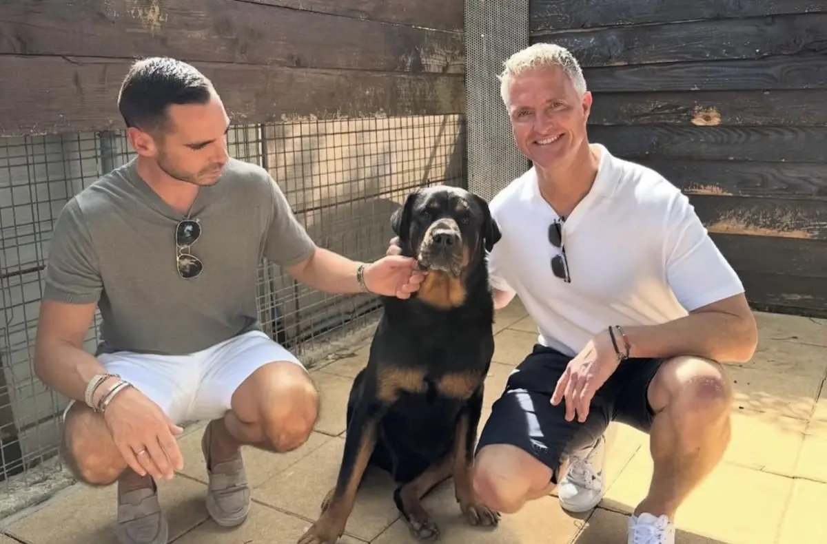 m outubro, Ralf Schumacher celebrou três anos de relacionamento com Étienne Bousquet-Cassagne