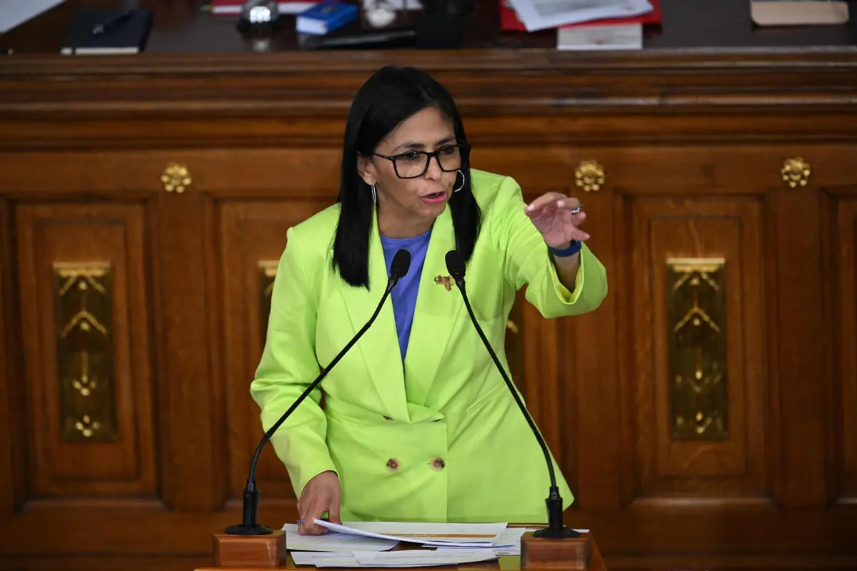 Delcy Rodríguez, presidente interina da Venezuela