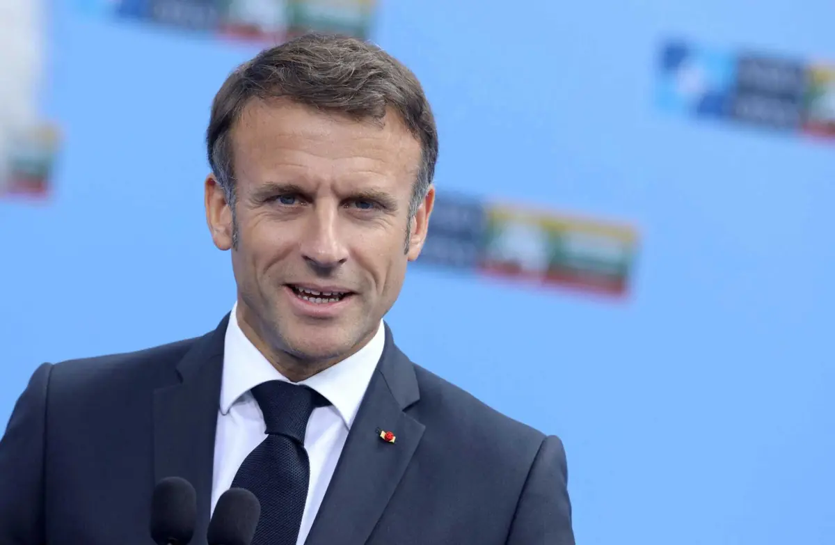 O Presidente francês, Emmanuel Macron