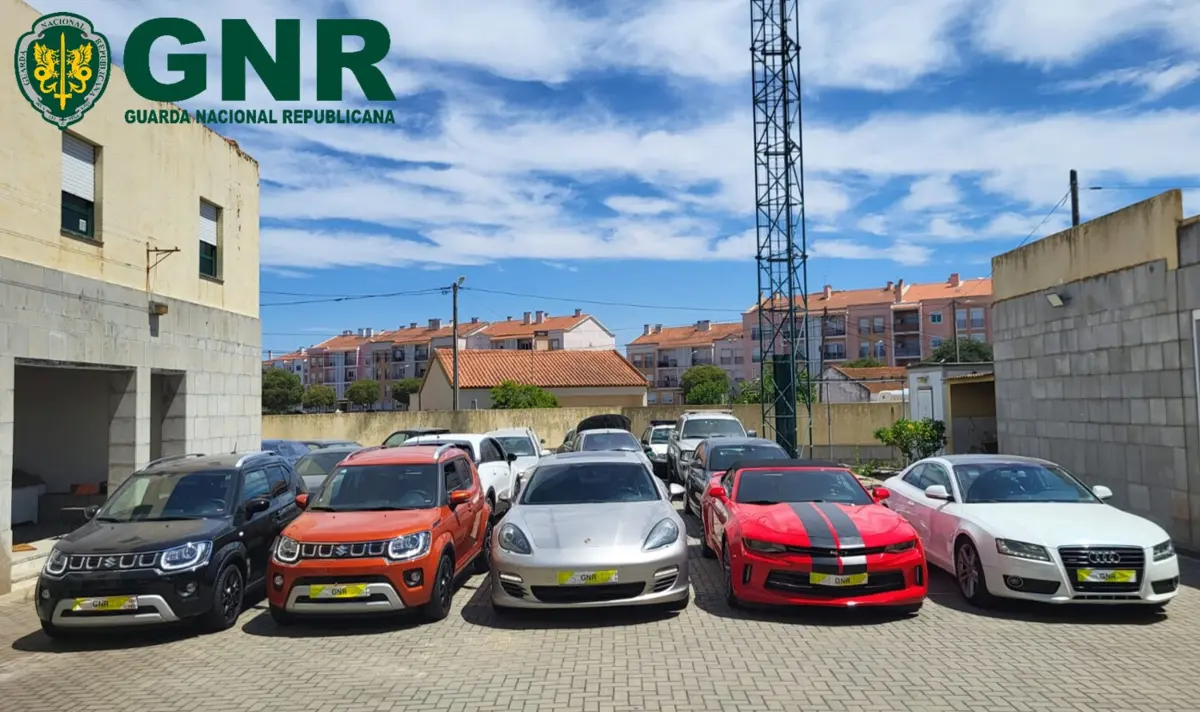 GNR apreendeu 26 carros, avaliados em um milhão de euros
