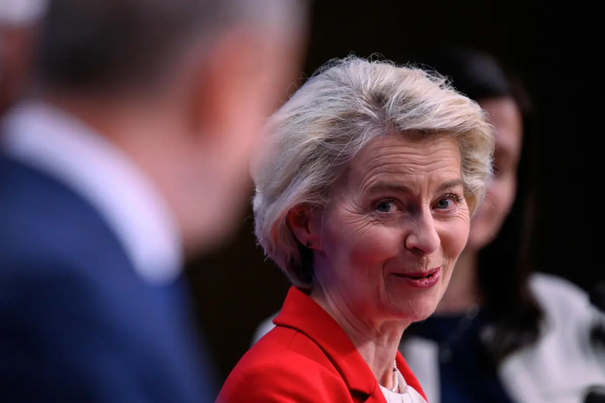 A presidente da Comissão Europeia, Ursula von der Leyen