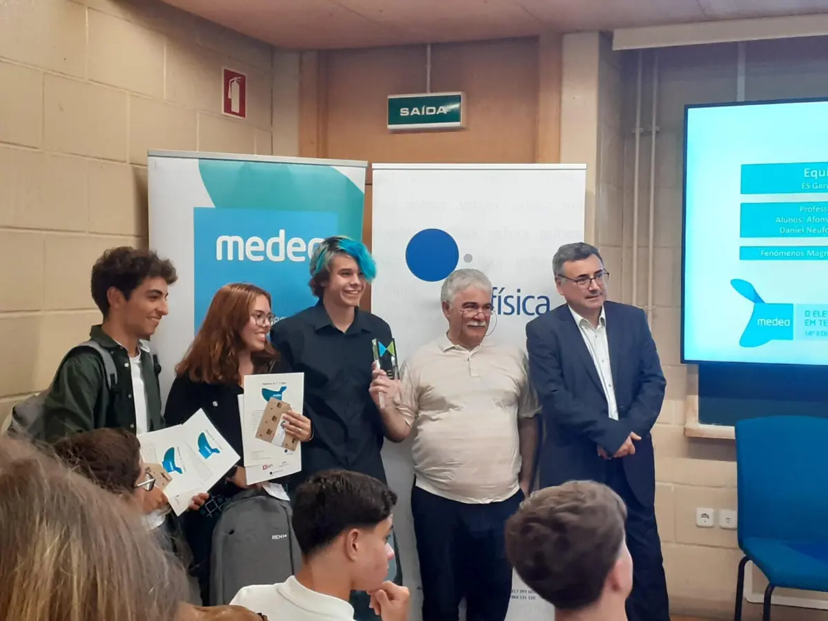 Da esquerda para a direita: Afonso Sousa, Chantal Gonçalves, Rodrigo Marques, Carlos Carvalho. Daniel Neuforge não conseguiu comparecer à cerimónia.