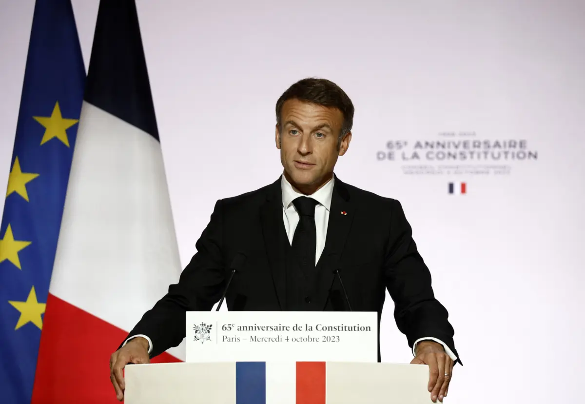 O presidente francês, Emmanuel Macron