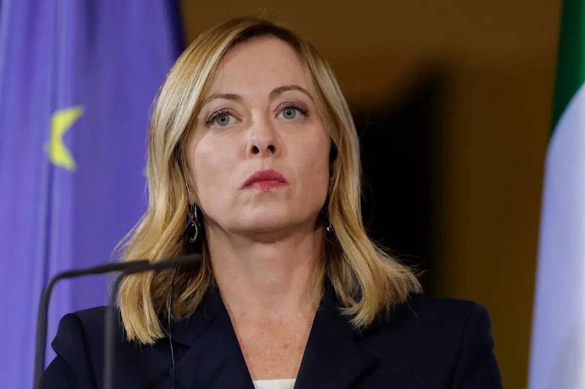 A primeira-ministra italiana, Giorgia Meloni