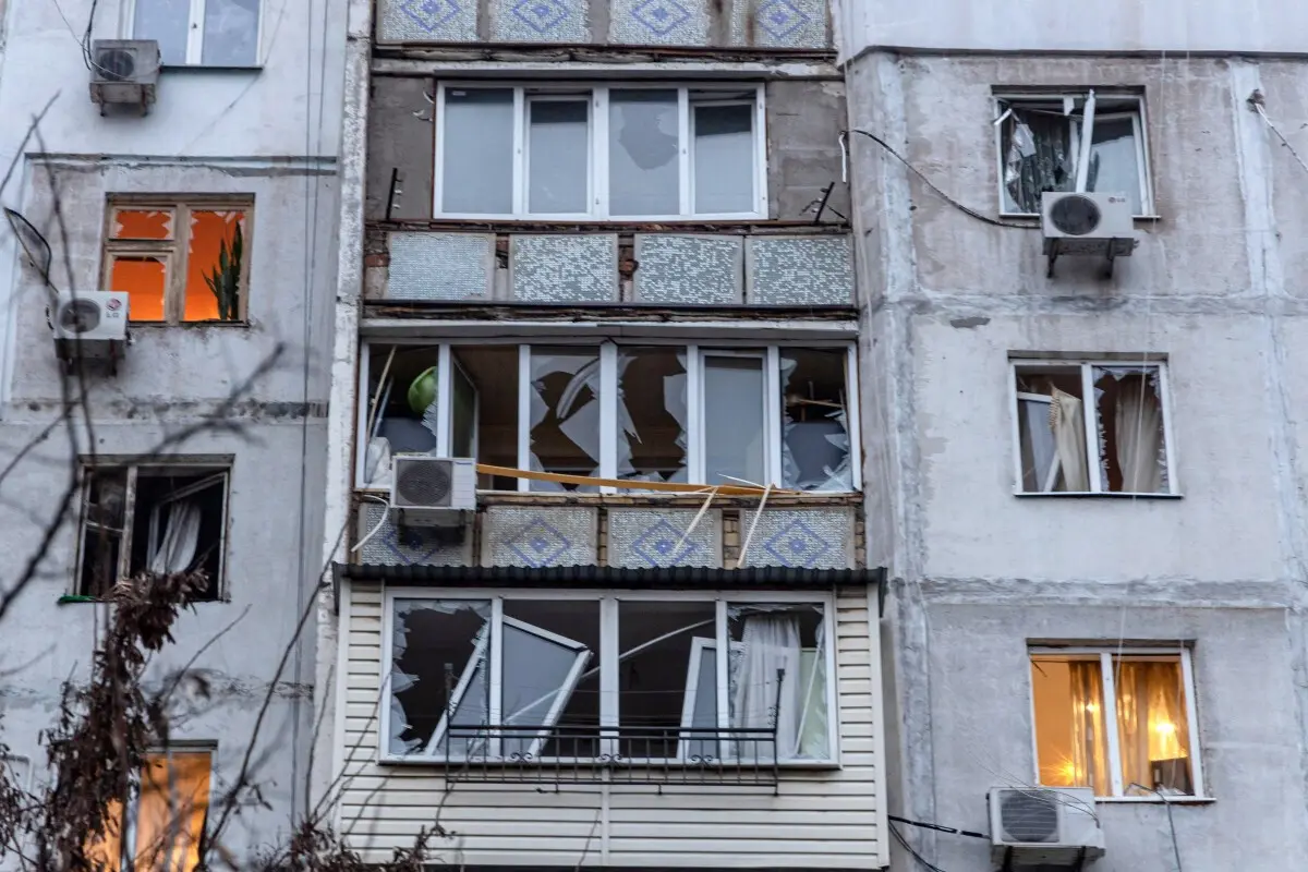 Houve cortes de eletricidade na cidade de Uman