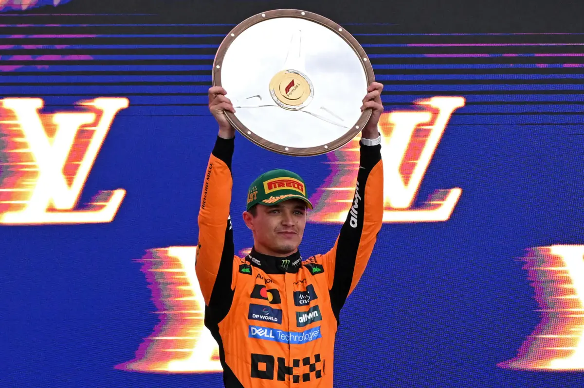 Piloto britânico Lando Norris (McLaren) venceu o Grande Prémio da Austrália