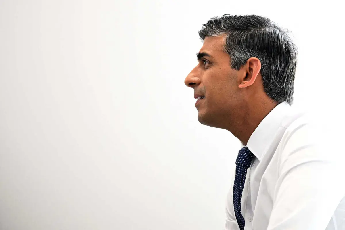 O primeiro-ministro britânico, Rishi Sunak