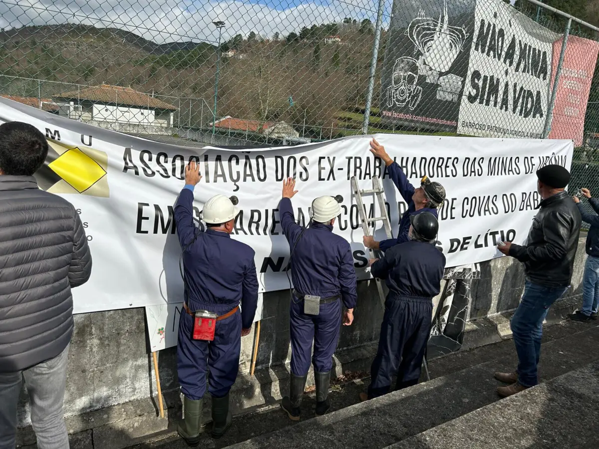 Ex-mineiros do urânio solidários com a causa Barrosã
