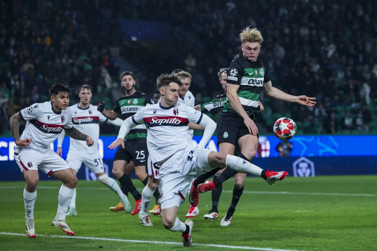 Harder fez de Gyokeres e furou a muralha do Bolonha, na reta final do encontro
