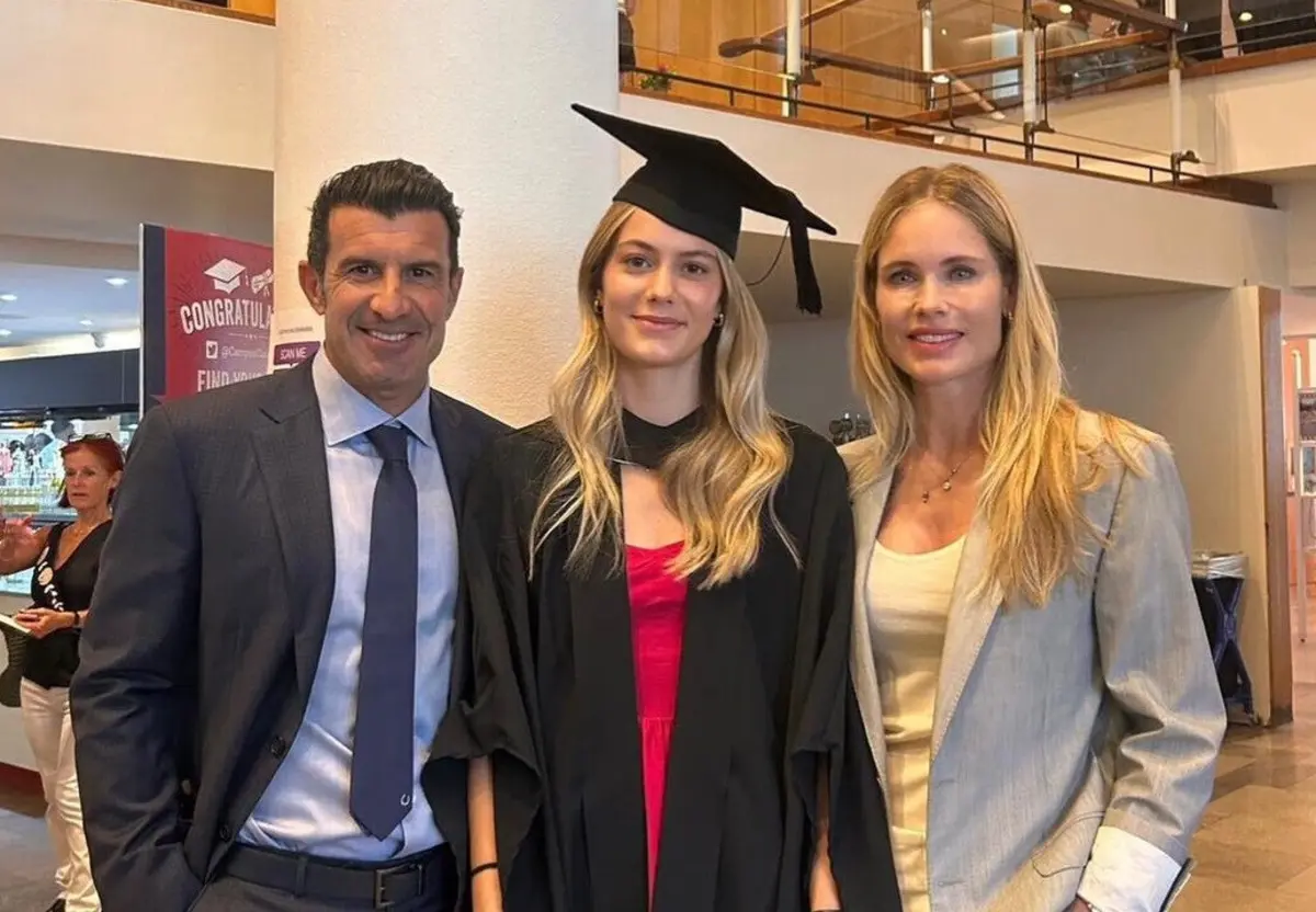 Imagem de contexto do artigo Filha de Luís Figo e Helene Svedin termina licenciatura em Londres