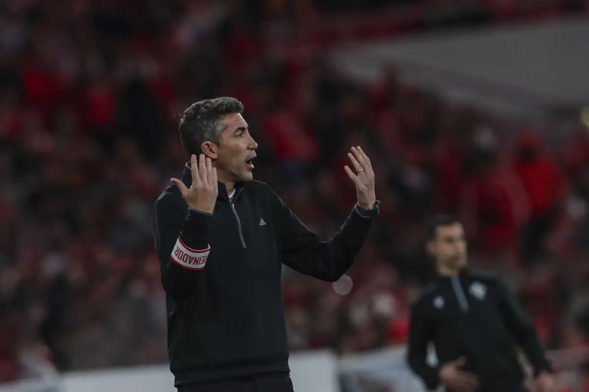 O treinador do Benfica Bruno Lage
