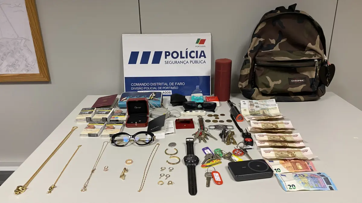 Bens recuperados pela PSP