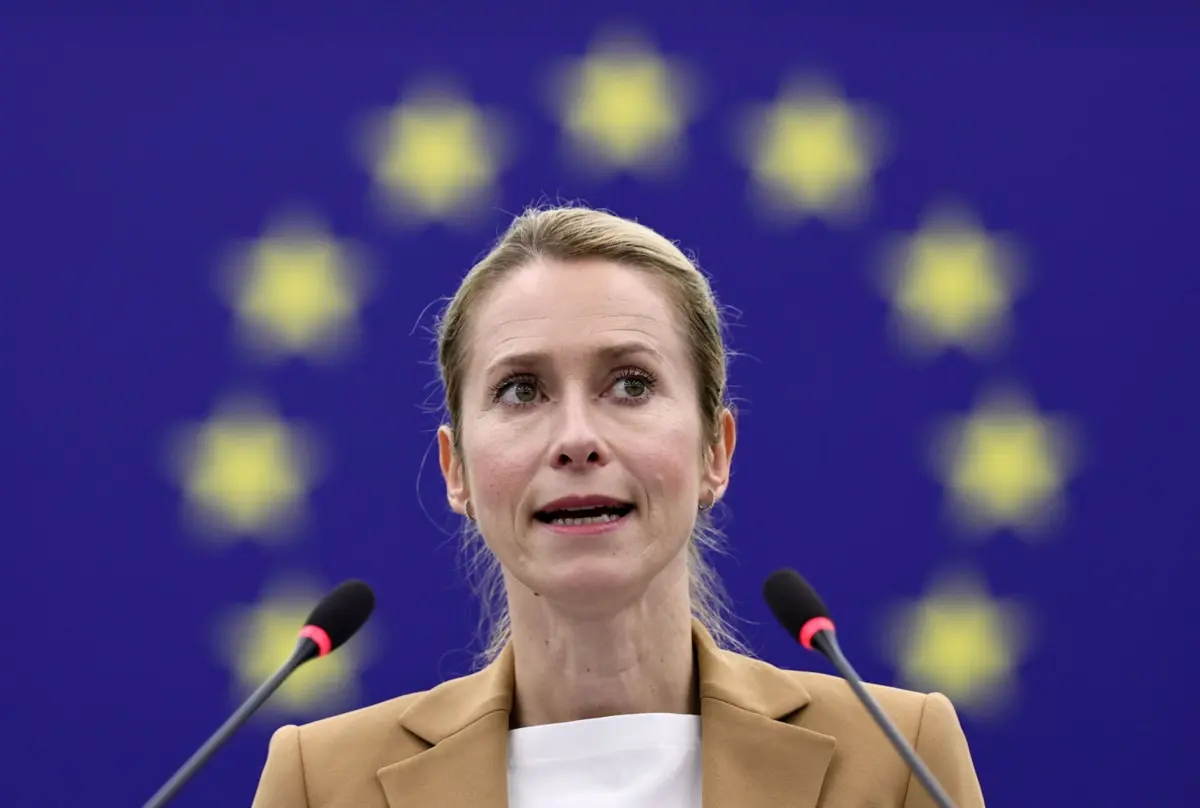 A chefe da diplomacia europeia, Kaja Kallas
