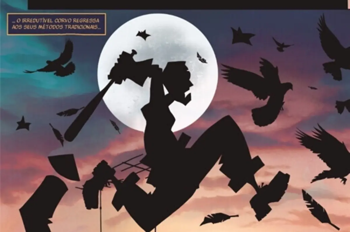 O Corvo é uma sátira e um tributo às personagens dos quadradinhos.