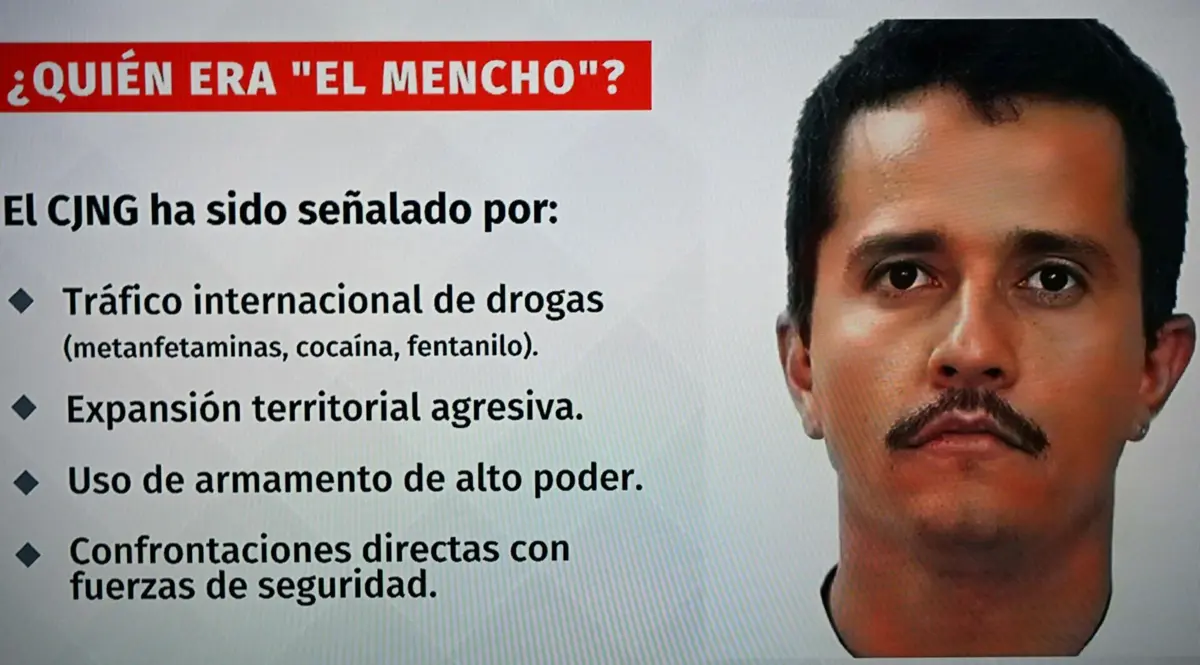 Imagem de contexto do artigo "El Mencho", líder de um dos principais cartéis de droga mexicanos, morto em operação militar