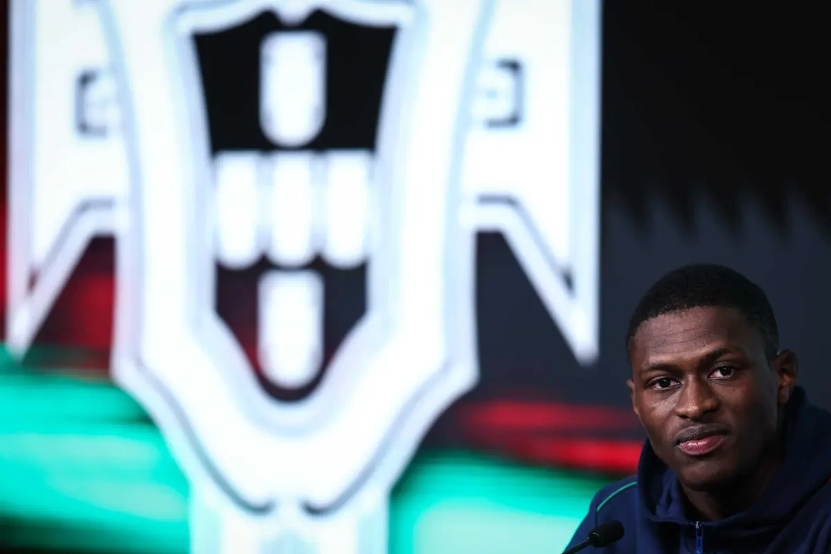 Nuno Mendes durante a conferência de imprensa