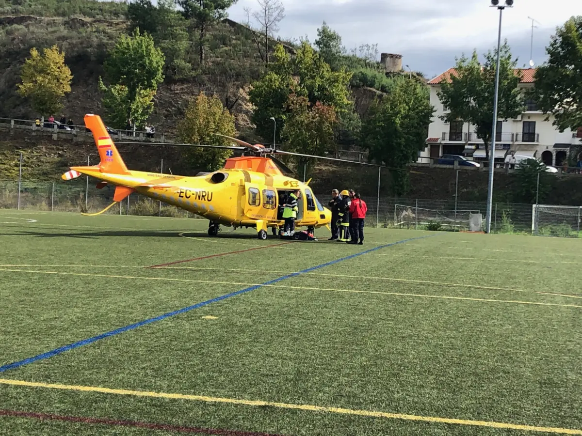 No dia do crime, a vítima foi transportada de helicóptero para o hospital
