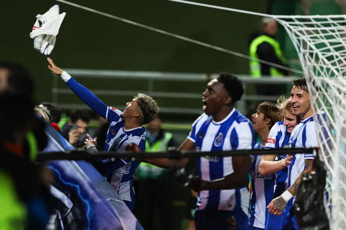 William Gomes festeja o segundo golos dos portistas