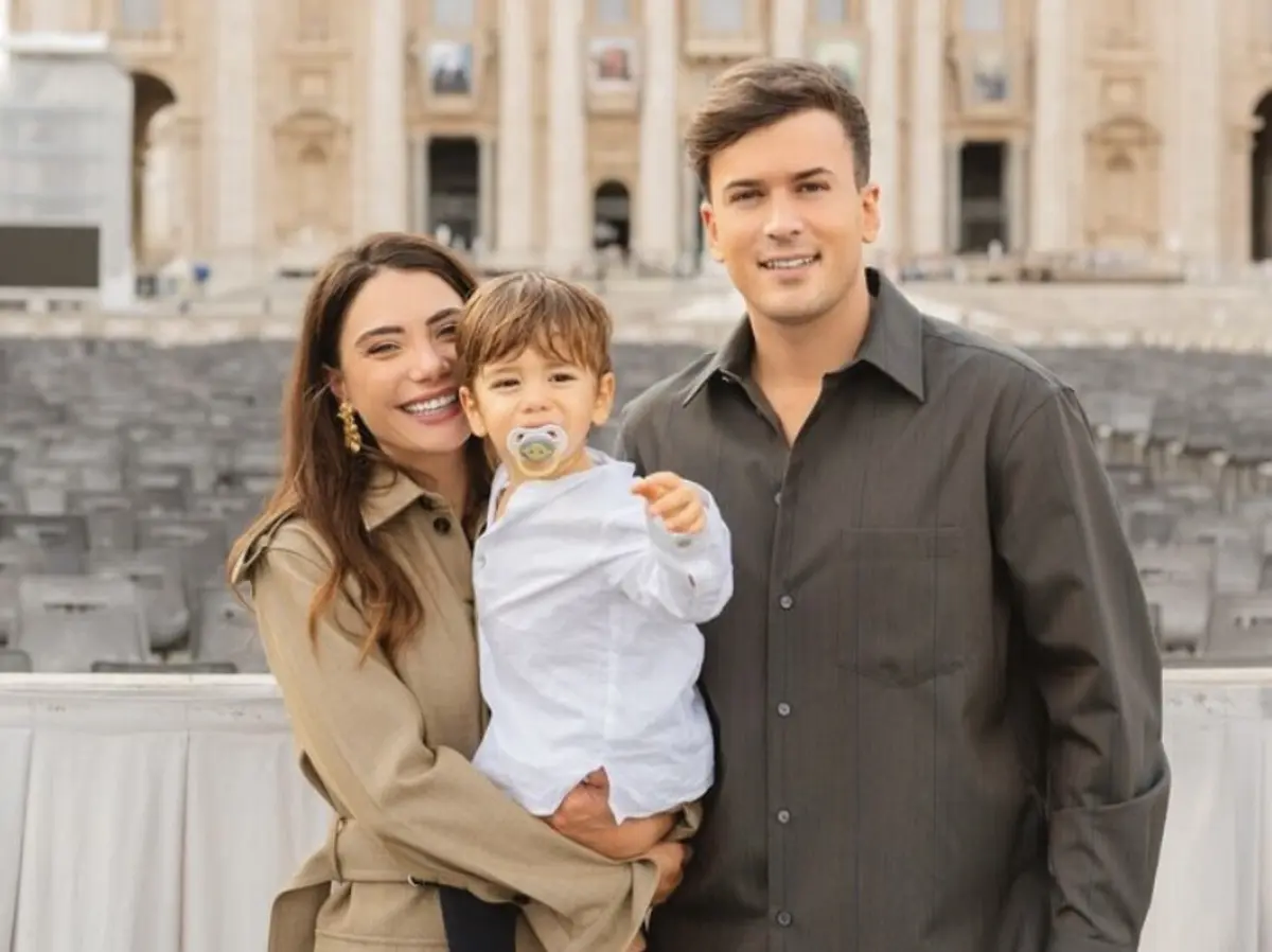 Lucas, o único filho do casal de artistas, faz dois anos em janeiro