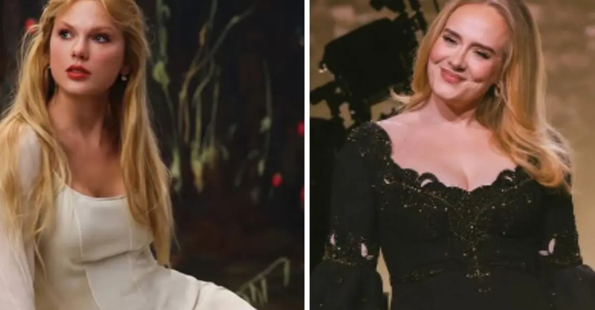 Cantoras Taylor Swift e Adele