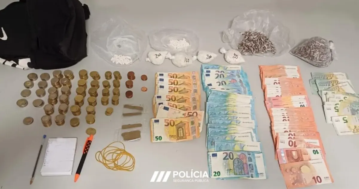 PSP apreendeu droga e cerca de nove mil euros em dinheiro