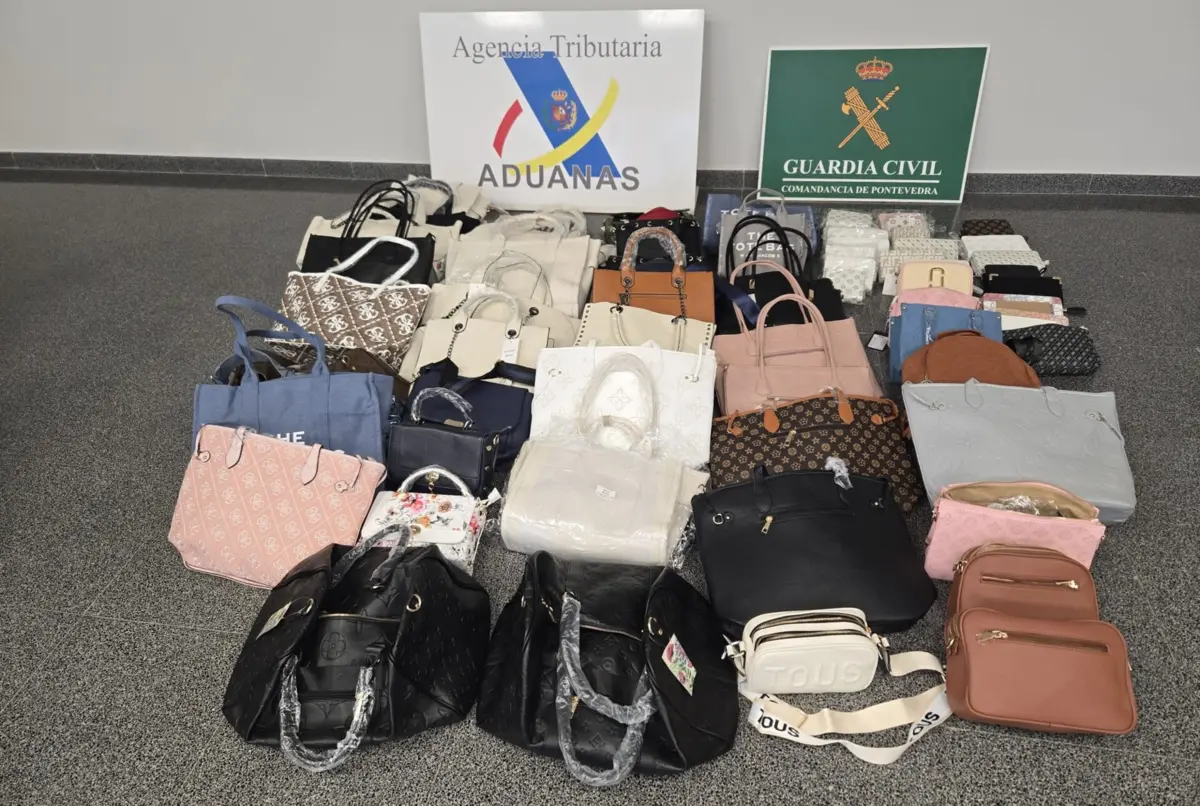 Material apreendido pela polícia espanhola