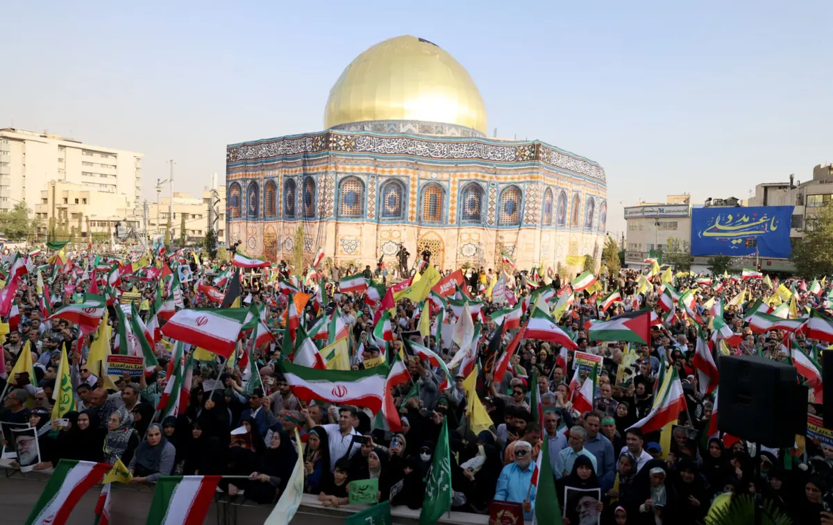 Manifestação anti-Israel em Teerão