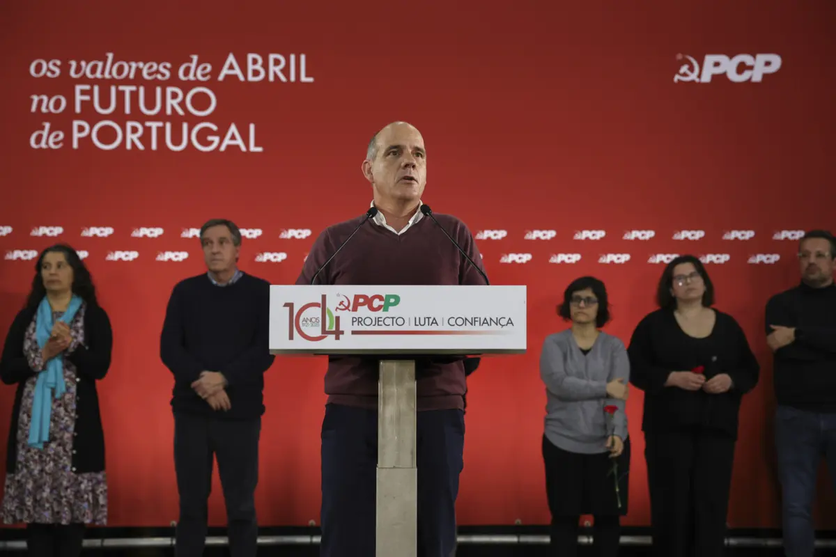 O secretário-geral do PCP Paulo Raimundo