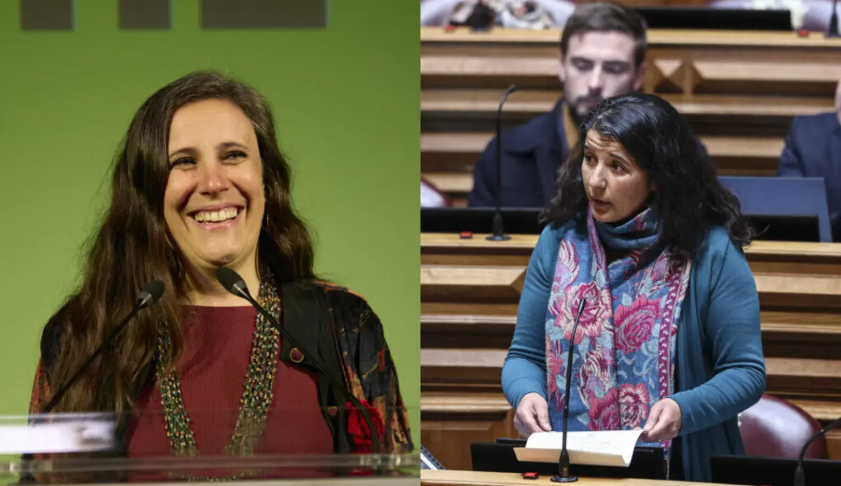 Isabel Mendes Lopes, do Livre, e Paula Santos, do PCP