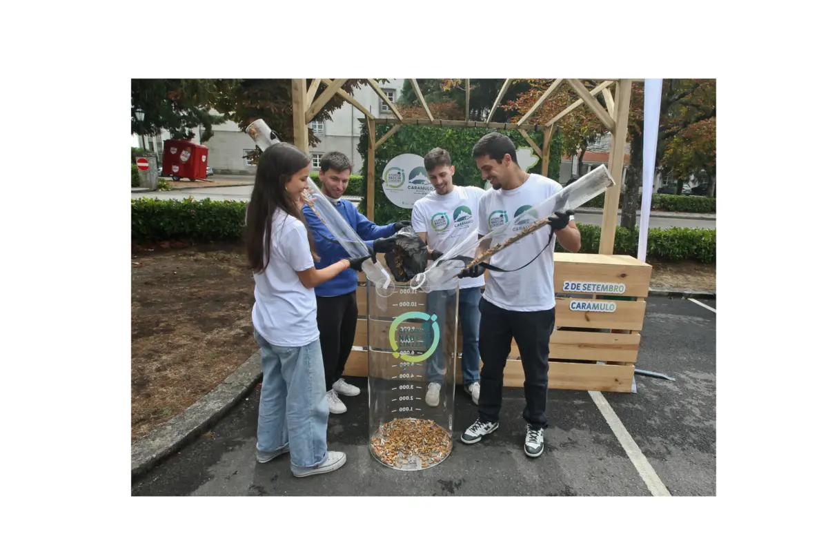 Amontoado de beatas depositadas junto ao Museu do Caramulo resultou do esforço de muitas famílias