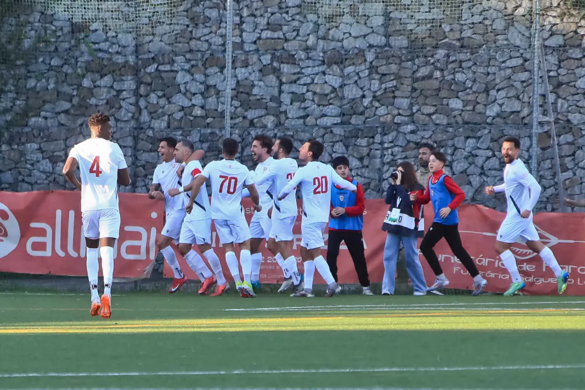 Os jogadores do Salgueiros