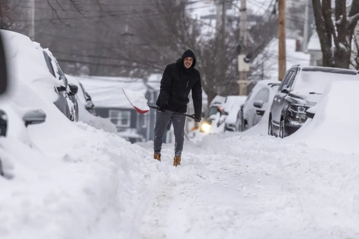 Acumulação de neve em Boston