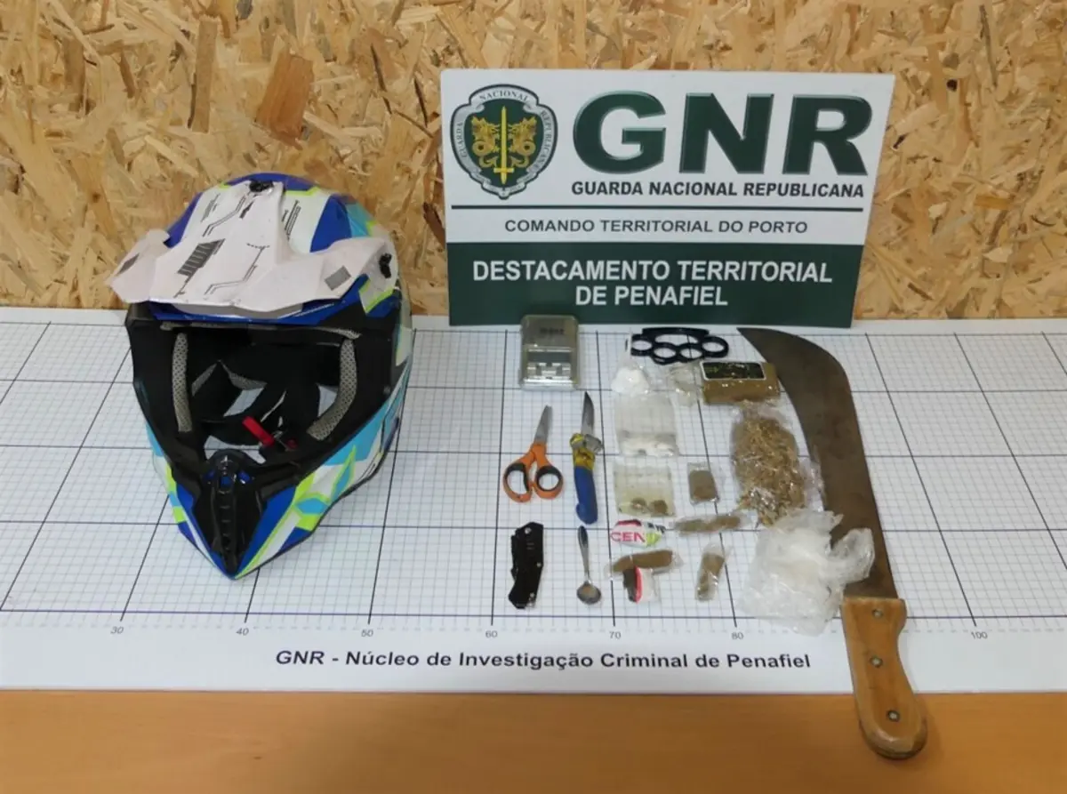 GNR apreendeu droga e armas a homem suspeito de ameaças