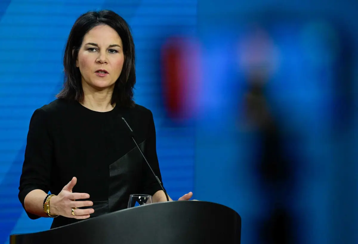 A ministra dos Negócios Estrangeiros alemã, Annalena Baerbock