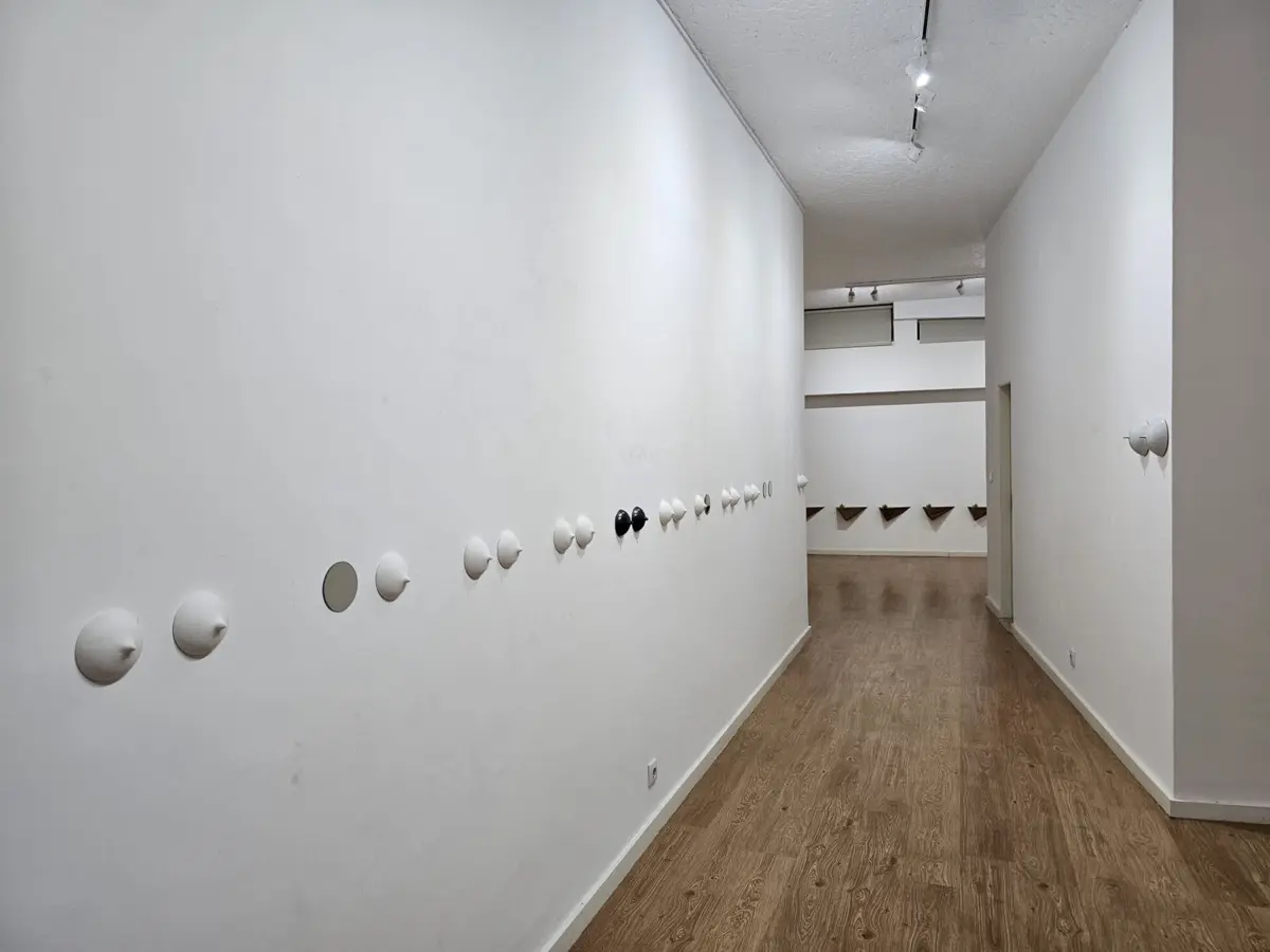 “Faço paisagens com o que sinto”, obra de Marta de Aguiar inserida na expoisção "Desassossego", na galeria Art Lab 24, em Espinho.