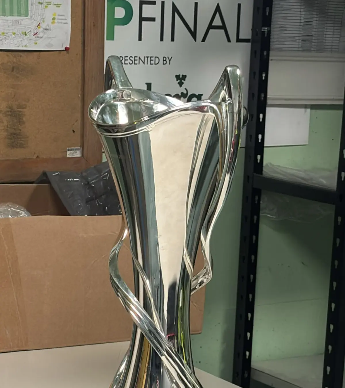 A taça (veja a imagem completa abaixo) já foi recuperada