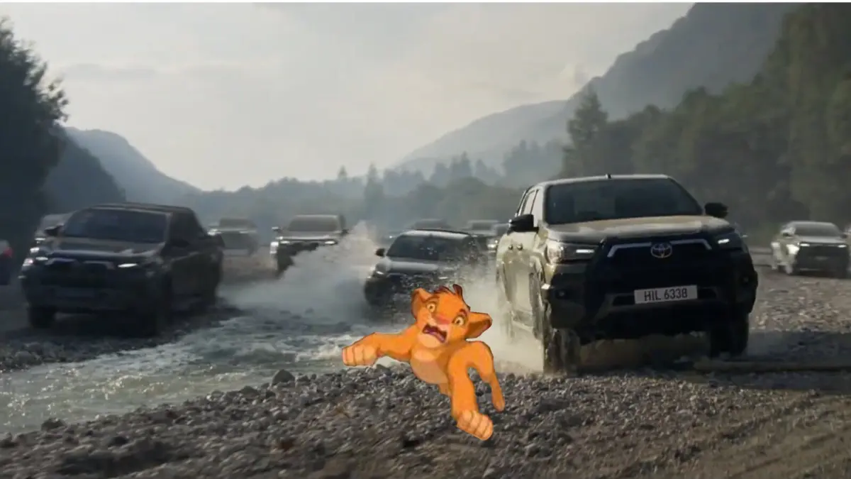 Organização criou imagem para criticar publicidade a carros em meios selvagens