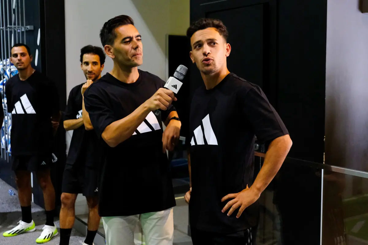 Pedro Gonçalves no evento da Adidas