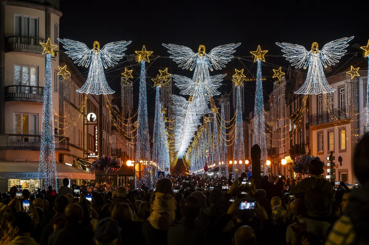 Centro Histórico de Viana do Castelo iluminado