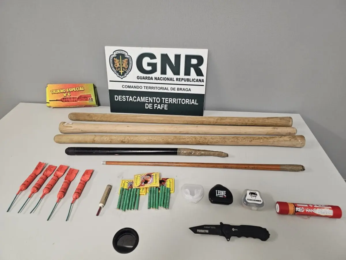 GNR apreendeu cinco objetos destinados a serem utilizados como arma de agressão