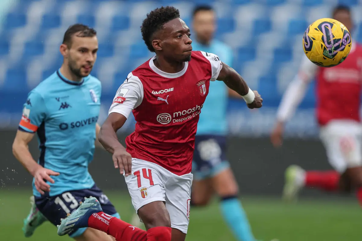 Baixa de vulto no Sporting de Braga. Álvaro Djaló, por lesão, fica fora das opções de Artur Jorge para o encontro com o Nápoles