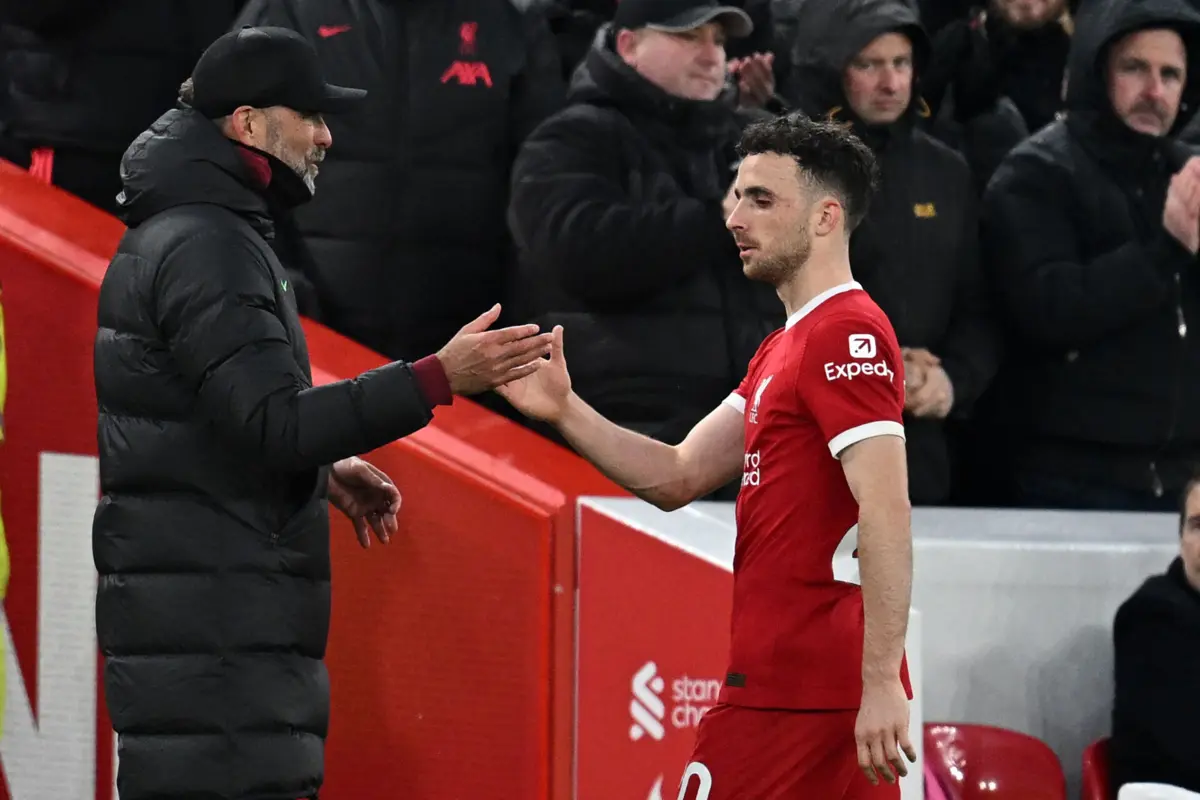 Diogo Jota falhou 11 jogos pelo Liverpool