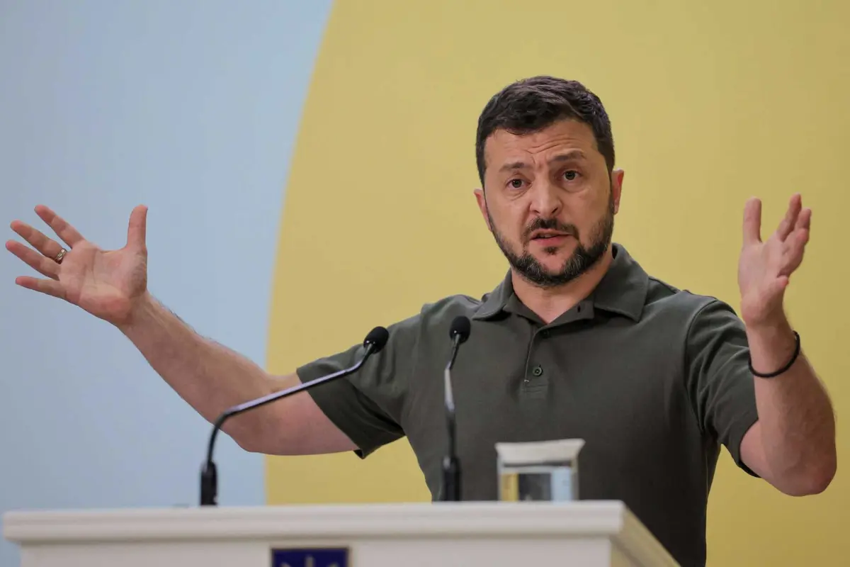 O presidente da Ucrânia, Volodymyr Zelensky, disse que o Dia da Independência é celebrado hoje pelo "povo livre" ucraniano